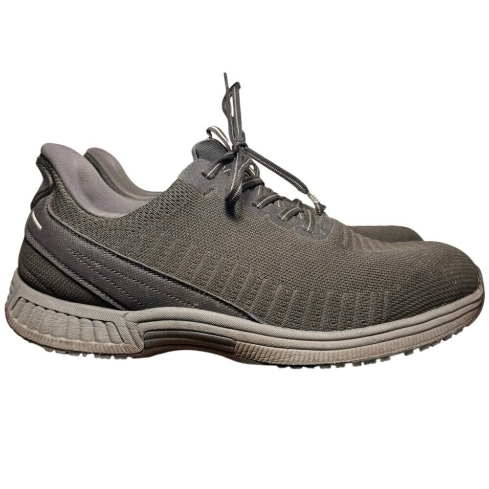 Orthofeet Yari 20011 Mens 11.5 4E Extra Wide Hands Free Slip On Sneakers Black